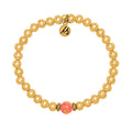 The Cape Bracelet - Gold Filled with Coral Opal Ball