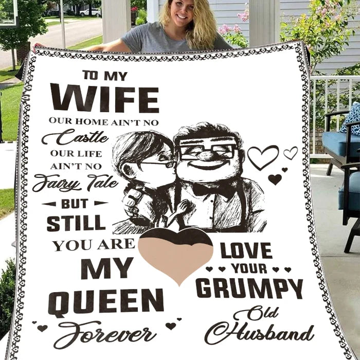 To My Wife Home/Castle Forever -Premium Mink Sherpa Blanket 50x60 Sale price $49. 95 USA