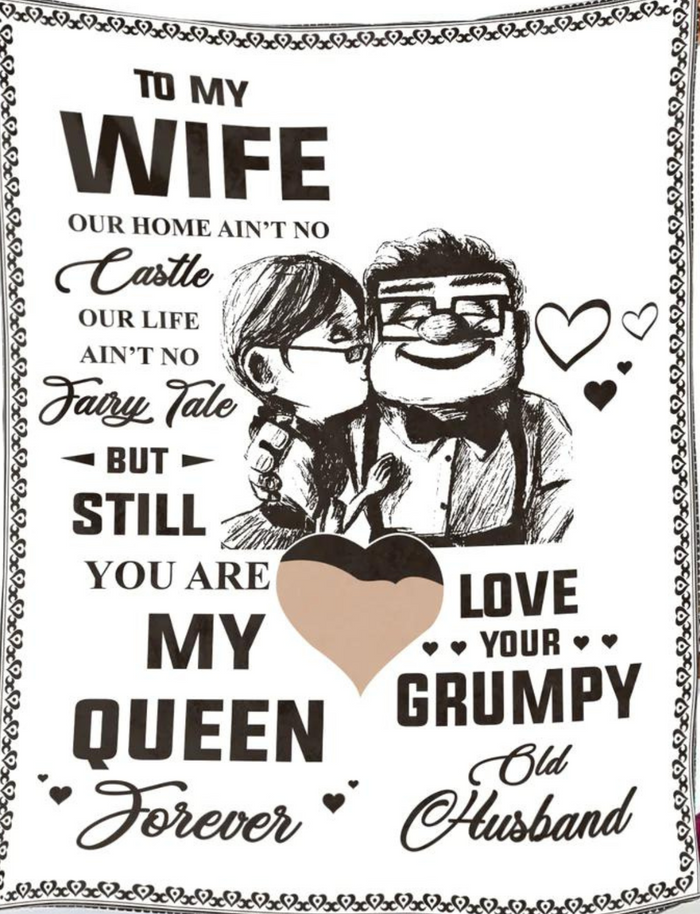 To My Wife Home/Castle Forever -Premium Mink Sherpa Blanket 50x60 Sale price $49. 95 USA