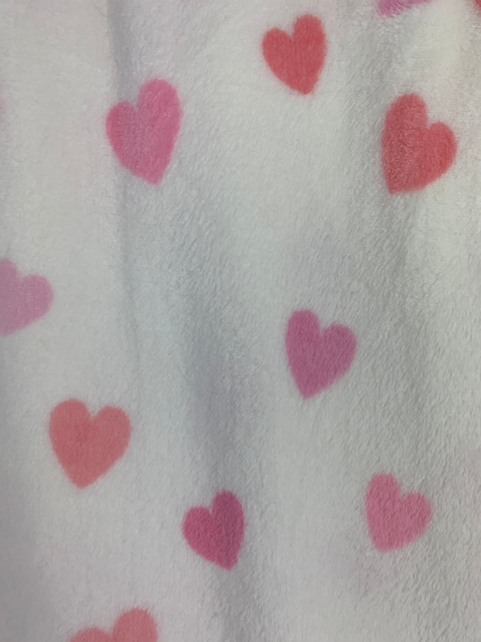 Valentine Cascading Hearts Blanket Throw