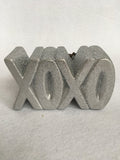 Valentine Glittered XOXO Block Sitter and High Fragrance Sachet