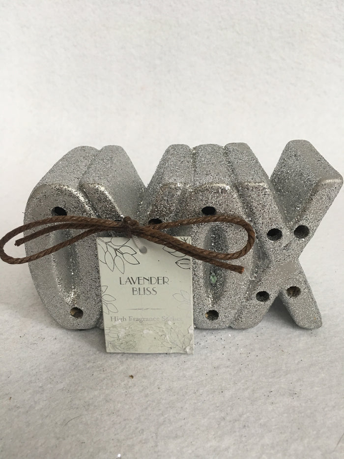 Valentine Glittered XOXO Block Sitter and High Fragrance Sachet