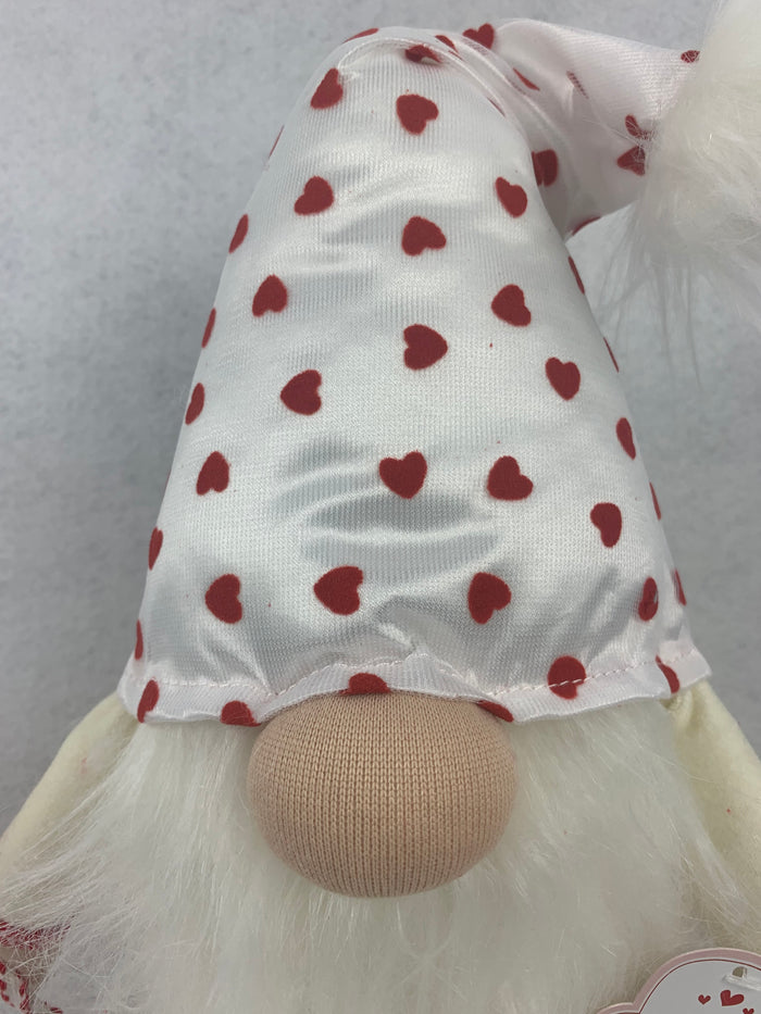 Valentine Gnome with Holding a Love Lollypop