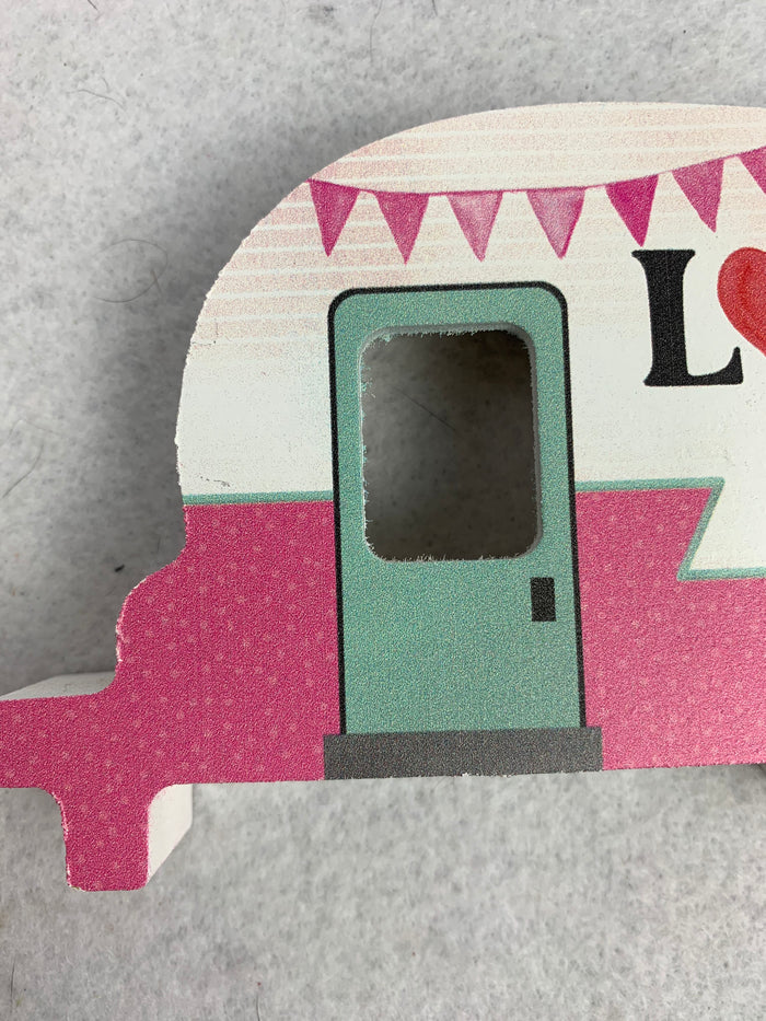 Valentine Love Shack Mobile Home Block Sitter