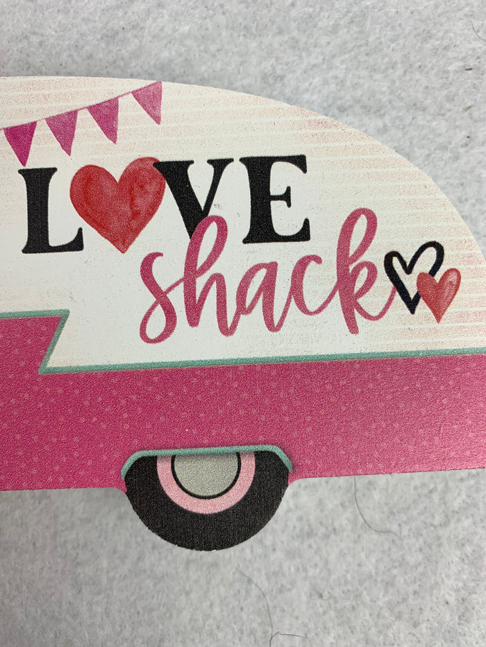 Valentine Love Shack Mobile Home Block Sitter