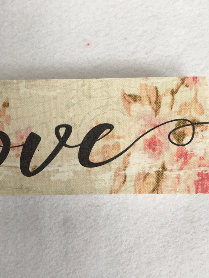 Valentine Love With Roses Block Sitter