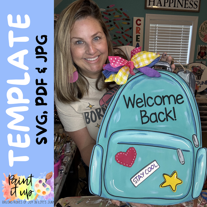 Welcome Back Bookbag Template