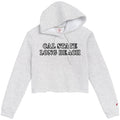 Womens CSULB Crop Hood - Ash, League