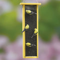 XL Nyjer® Magnet Mesh Feeder with birds eating, showing steel mesh and spacious design for multiple finches.