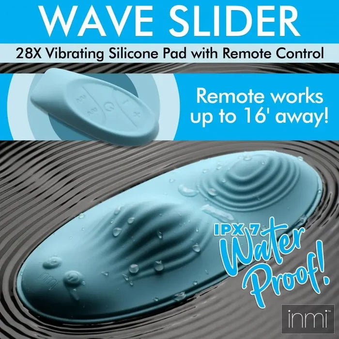 inmi® 28X Wave Slider Vibrating Silicone Pad with Remote - Rolik®