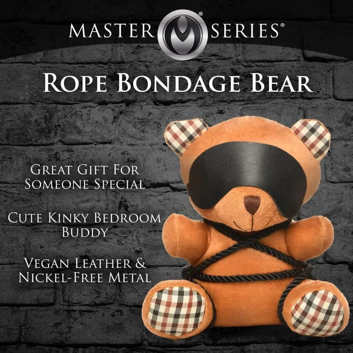 Master Series® Rope Bondage Teddy Bear - Rolik®