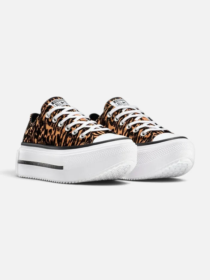 Zapatillas Converse Ctas Lift Double Stack Leopard