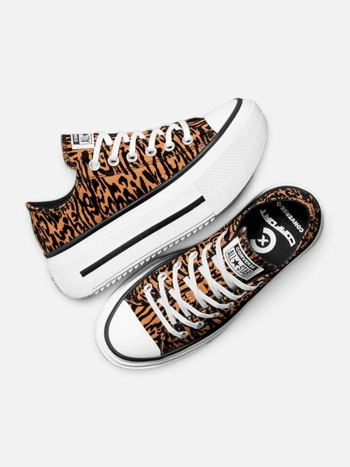 Zapatillas Converse Ctas Lift Double Stack Leopard
