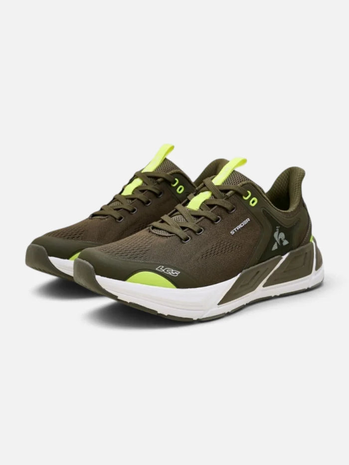 Zapatillas Le Coq Sportif Strider Verde Amarillo Blanco