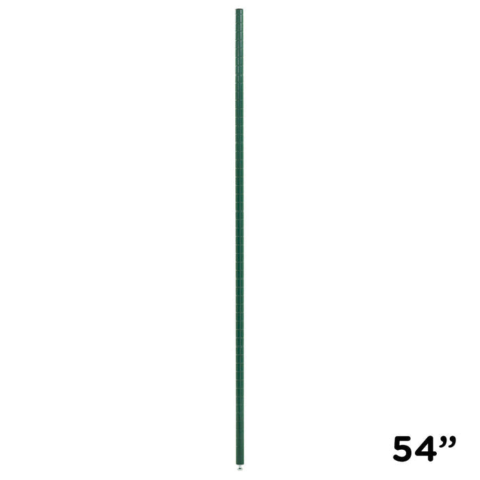ZESCO J54K - 54"H  Shelving Post - Green Epoxy - Round